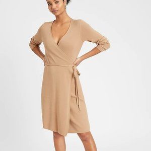 BNWT BR Camel Wrap Dress!